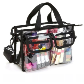 Medium Professional Transparent Cosmetic Bag With Strap