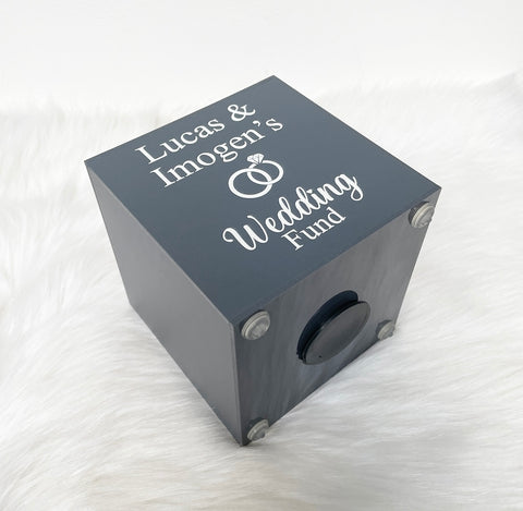 Personalised Wedding Fund Money Box (Printed)
