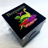 Personalised Dinosaur Money Box - Add Name (Printed)