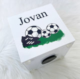 Personalised Football Money Box - Add Name (Printed)