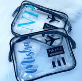 Personalised TSA Travel Bag - Initial