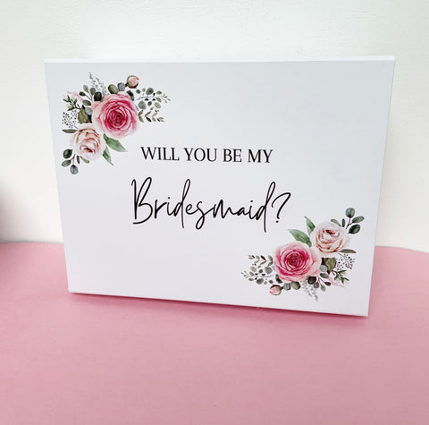 Bridesmaids & Made of Honor Gift Box “Will You Be My…”