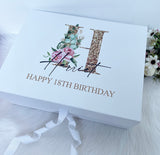 Personalised Large Gift Box - Name, Initial & Message