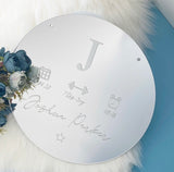Personalised Baby Arrival Plaque