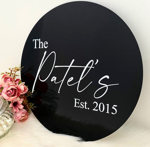 Personalised Married Plaque