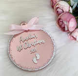Personalised 'Baby's First' Christmas Bauble
