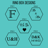 Personalised Wedding/Engagement Ring Box