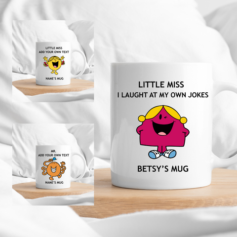 Personalised 'LITTLE MISS or MR.' Mugs