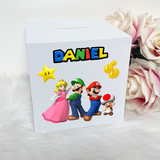 Personalised Super Mario Money Box (Printed)