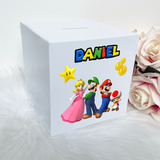 Personalised Super Mario Money Box (Printed)