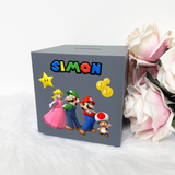 Personalised Super Mario Money Box (Printed)