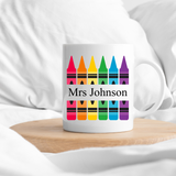 Crayon Teacher Mug