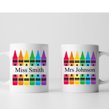 Crayon Teacher Mug