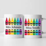 Crayon Teacher Mug