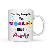 World's Best Aunty Mug