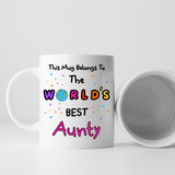 World's Best Aunty Mug