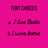 Barbie Personalised Cosmetic Bags