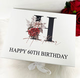 Personalised Black Floral Gift Box
