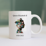 Queen Elizabeth II Mug - Floral
