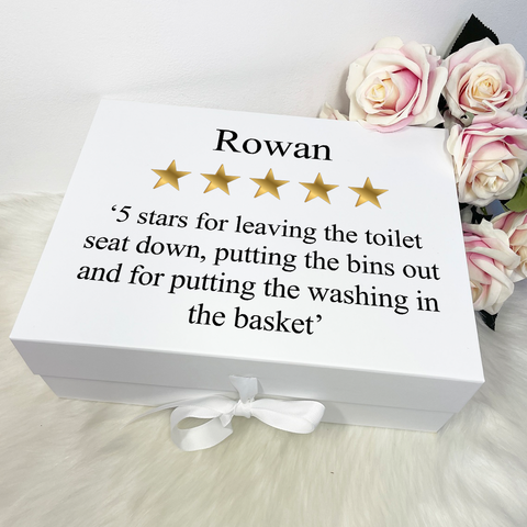 Personalised 5 Star Review Gift Box