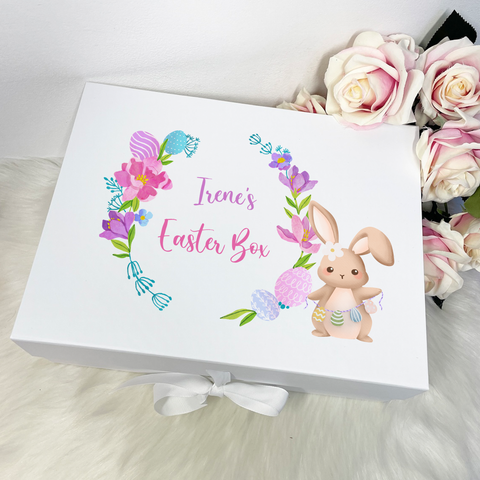 Personalised Bright Easter Bunny Gift Box