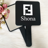 Large Designer Handheld Mirror (12cm)