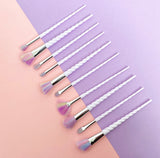 Unicorn Make Up Brush Set (10pc)