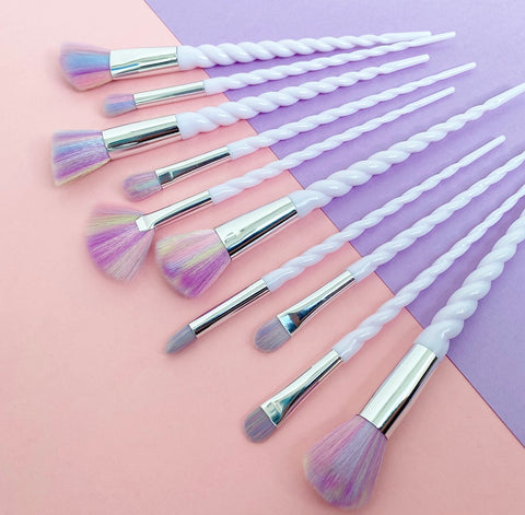 Unicorn Make Up Brush Set (10pc)