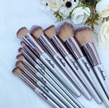 Personalised Champagne Gold Make Up Brush Set (10pc)