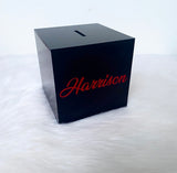 Personalised Name Money Box (Vinyl)