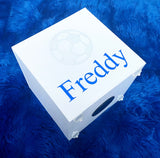 Personalised Football Money Box - Add Name (Vinyl)