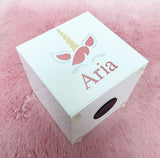 Personalised Unicorn Money Box - Add Name (Vinyl)