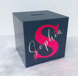 Personalised Name & Initial Money Box (Vinyl)