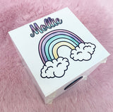 Personalised Rainbow Money Box - Add Name (Printed)