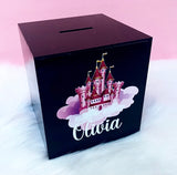 Personalised Princess Castle Money Box - Add Name (Printed)