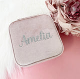 Personalised Velvet Jewellery Box