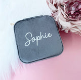 Personalised Velvet Jewellery Box