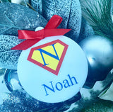 White Superhero Bauble