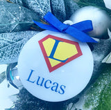 White Superhero Bauble