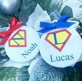 White Superhero Bauble