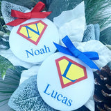 White Superhero Bauble
