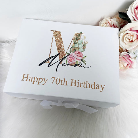 Personalised Large Gift Box - Name, Initial & Message