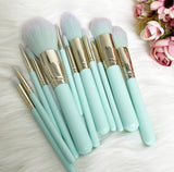 Mint Green Make Up Brush Set (12pc)