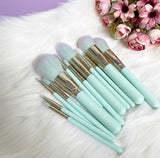 Mint Green Make Up Brush Set (12pc)