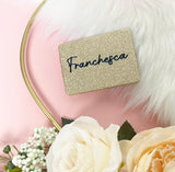 Personalised Glitter Compact Pocket Mirrors - Name