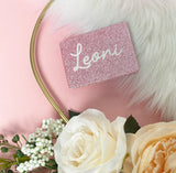 Personalised Glitter Compact Pocket Mirrors - Name