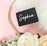 Personalised Glitter Compact Pocket Mirrors - Name