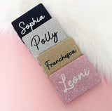 Personalised Glitter Compact Pocket Mirrors - Name