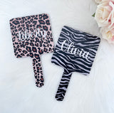 Large Handheld Mirror - Animal Print (12cm)