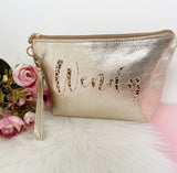 Personalised Foiled Make Up Bag (Vinyl)